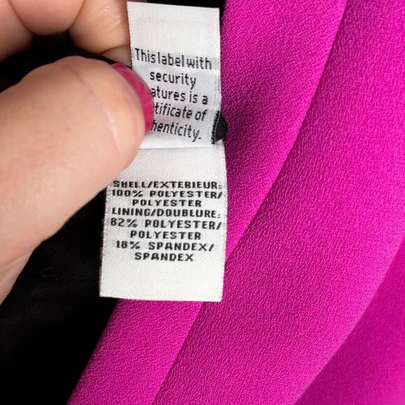 DIANE VON FURSTENBERG Illene Jacket Blazer Gardenia Purple Pink Sz 4 {J7} - Picture 8 of 9
